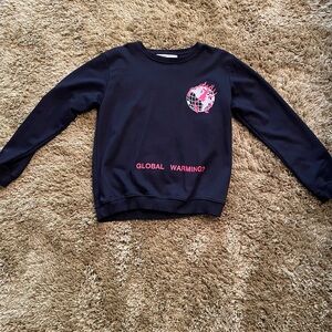 OFF-WHITE
Fire Oversized Cotton Jersey Sweatshirt In Black/fuchsia